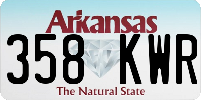 AR license plate 358KWR