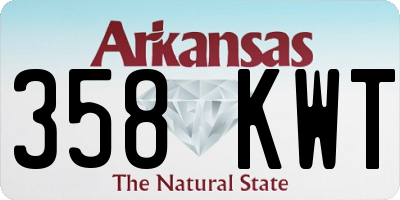 AR license plate 358KWT