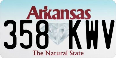 AR license plate 358KWV