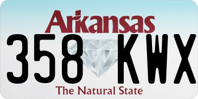 AR license plate 358KWX