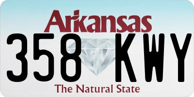 AR license plate 358KWY