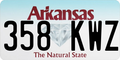 AR license plate 358KWZ