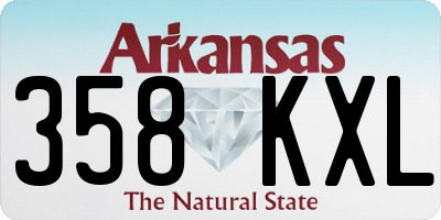 AR license plate 358KXL