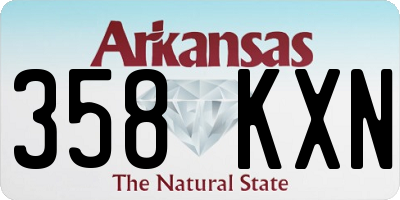 AR license plate 358KXN