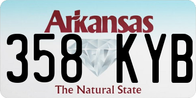 AR license plate 358KYB