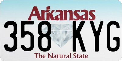 AR license plate 358KYG