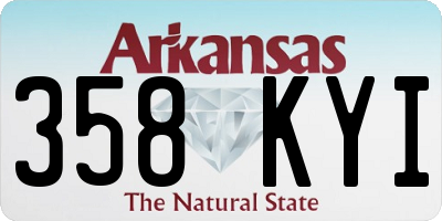 AR license plate 358KYI