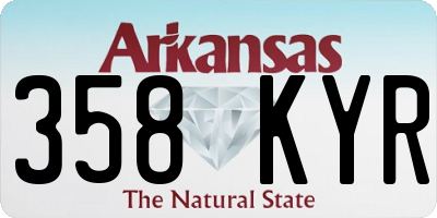 AR license plate 358KYR