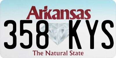 AR license plate 358KYS