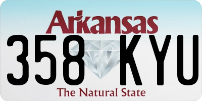 AR license plate 358KYU
