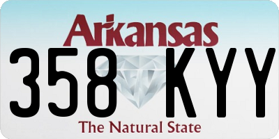 AR license plate 358KYY