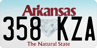 AR license plate 358KZA