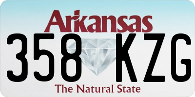 AR license plate 358KZG