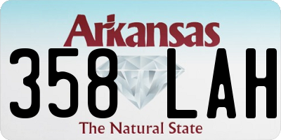 AR license plate 358LAH