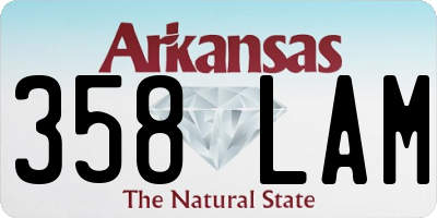 AR license plate 358LAM