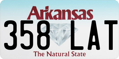 AR license plate 358LAT