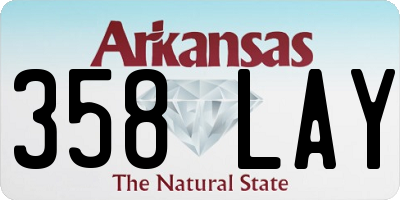 AR license plate 358LAY