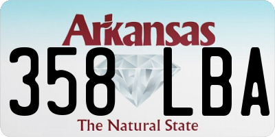 AR license plate 358LBA