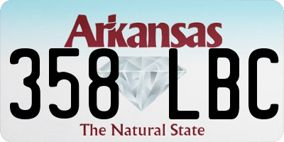 AR license plate 358LBC