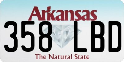 AR license plate 358LBD