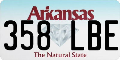 AR license plate 358LBE