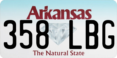 AR license plate 358LBG