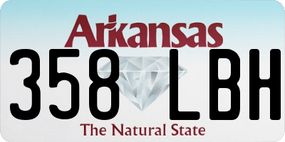 AR license plate 358LBH