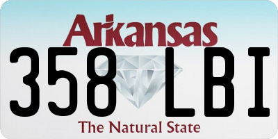AR license plate 358LBI