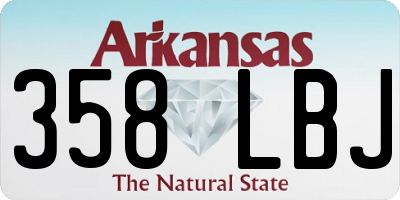 AR license plate 358LBJ