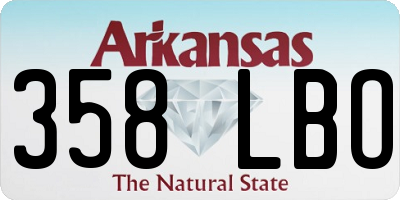 AR license plate 358LBO
