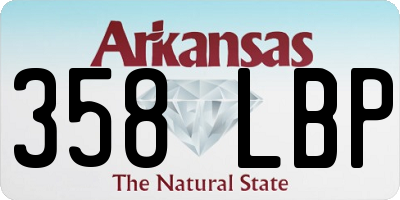 AR license plate 358LBP