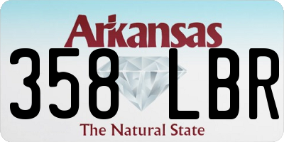 AR license plate 358LBR