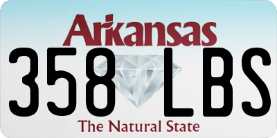 AR license plate 358LBS
