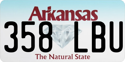 AR license plate 358LBU