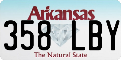 AR license plate 358LBY
