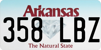 AR license plate 358LBZ