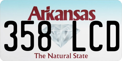 AR license plate 358LCD