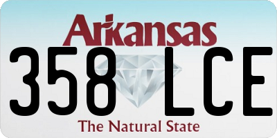 AR license plate 358LCE