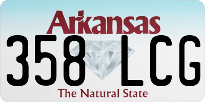 AR license plate 358LCG
