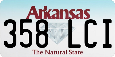 AR license plate 358LCI