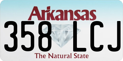 AR license plate 358LCJ