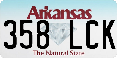 AR license plate 358LCK
