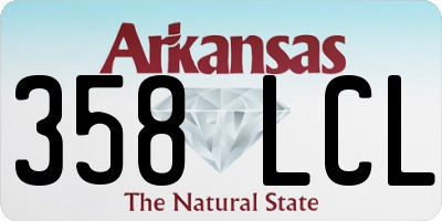 AR license plate 358LCL