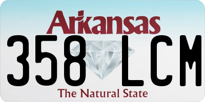 AR license plate 358LCM