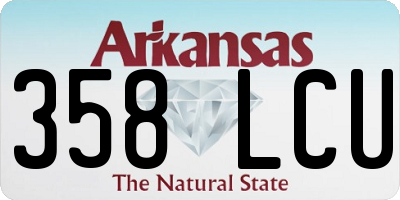 AR license plate 358LCU