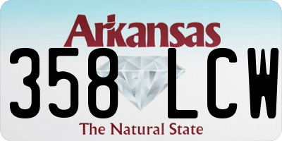 AR license plate 358LCW