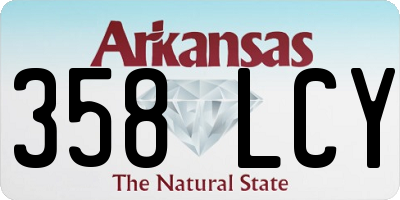 AR license plate 358LCY