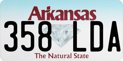 AR license plate 358LDA