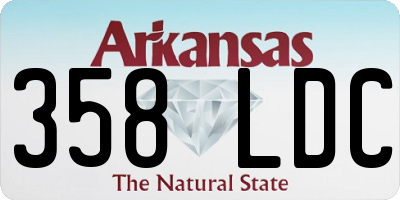 AR license plate 358LDC