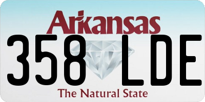 AR license plate 358LDE